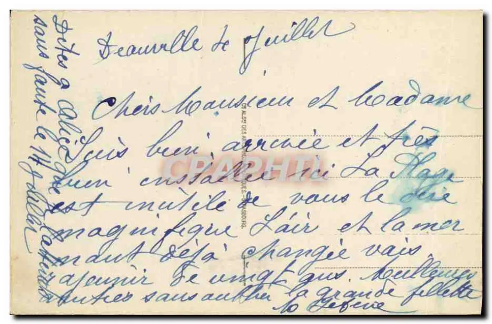 Deauville - La Terrasse et les Villas — CPM n°137 - Verso