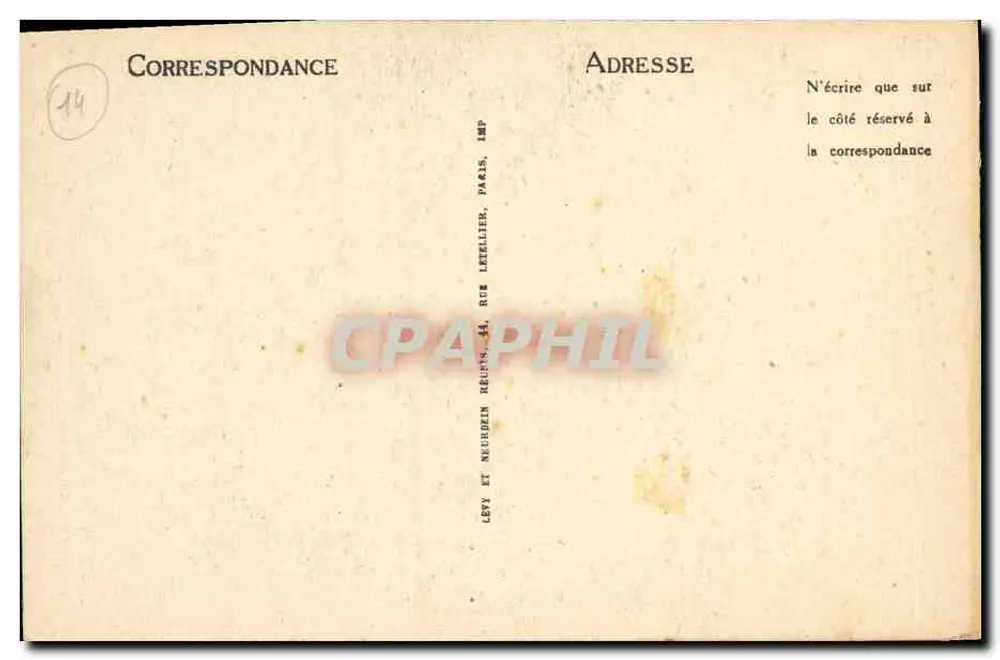 Lisieux — Ansicht der Kirche Saint-Désir — Verlag L. L. Nr. 56 - Rückseite