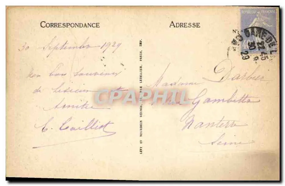 Lisieux — Innenraum des Schlosses der Salamandre (16. Jahrhundert) — Erdgeschoss — ND - Rückseite