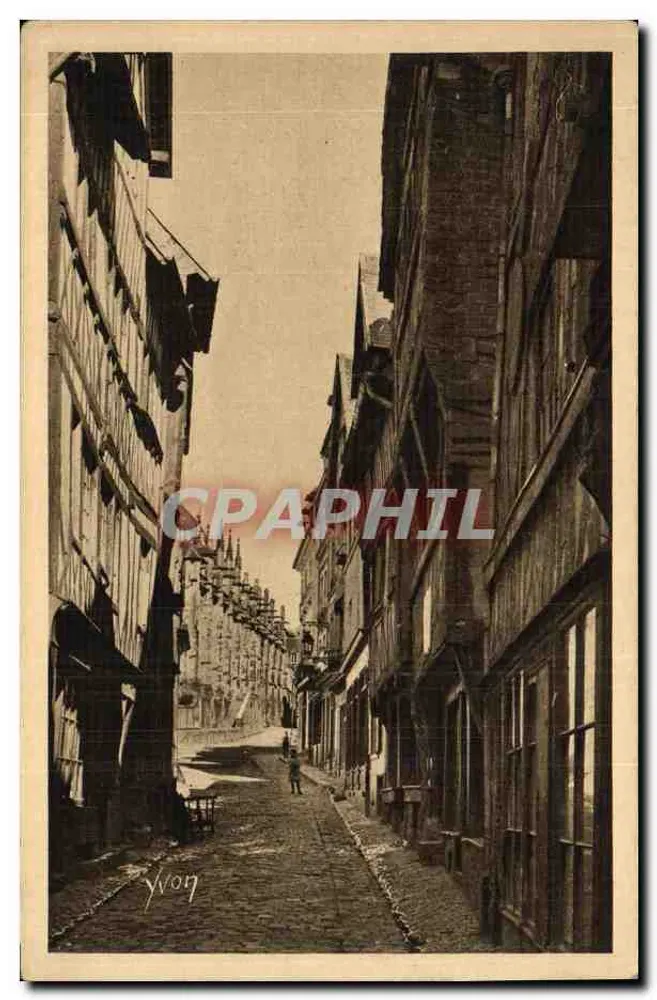 Lisieux — Alte Häuser der Rue aux Feves — YVON Kunstausgabe - Vorderseite