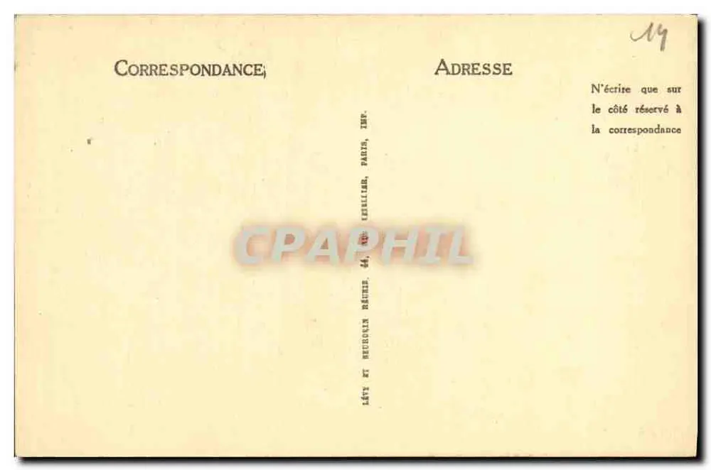 Lisieux — A Catedral — Edição Maurice Duvey, Lisieux - Verso