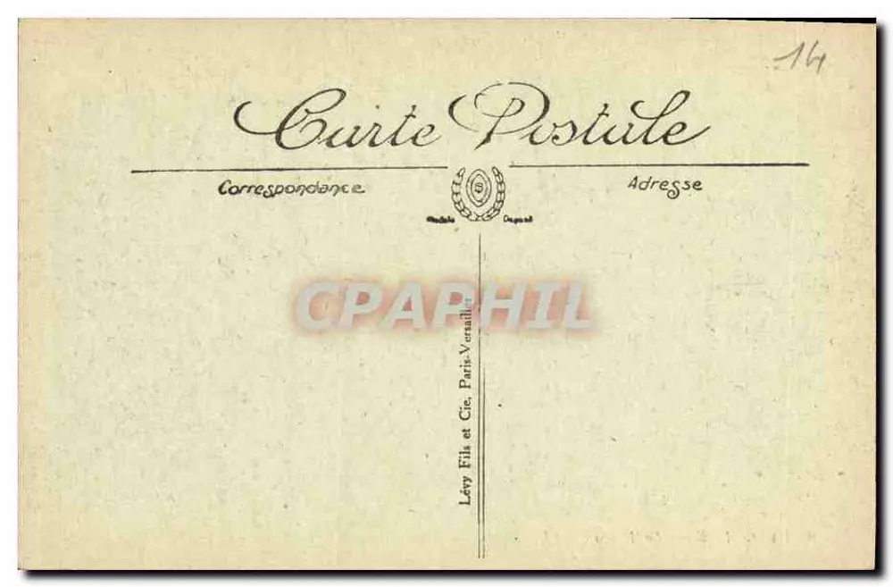 Langrune — A Praia — IL. — Lévy Fils et Cie, Paris-Versailles - Verso