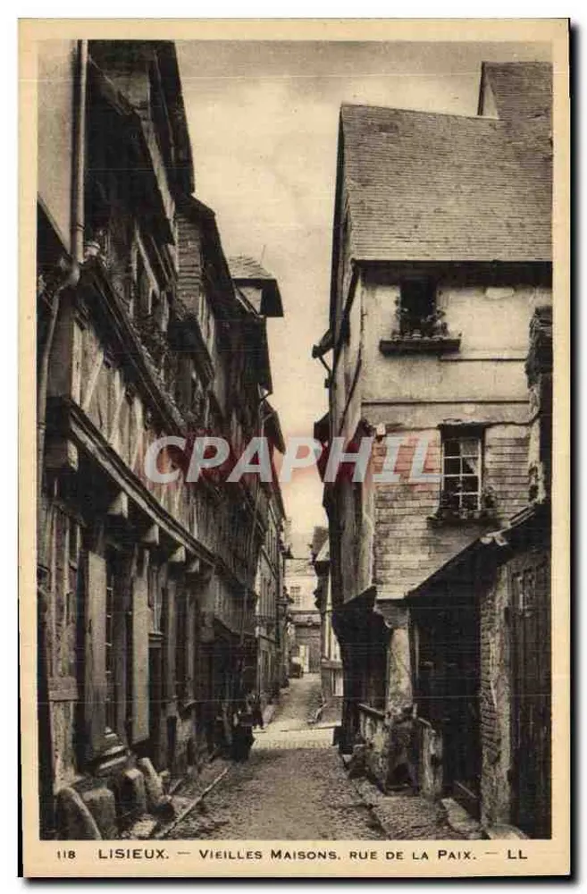 Lisieux — Alte Häuser, Rue de la Paix — LL 118 - Vorderseite