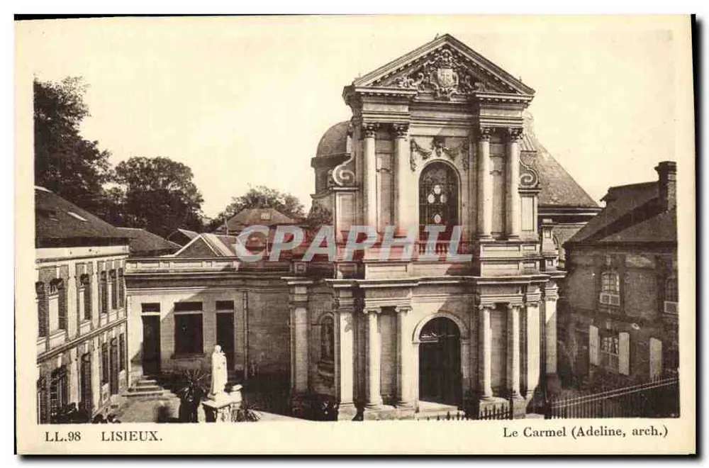 Lisieux — O Carmelo (Adeline, arq.) — LL.98 — Editor: C"" dos Arts Photogénique - Frente