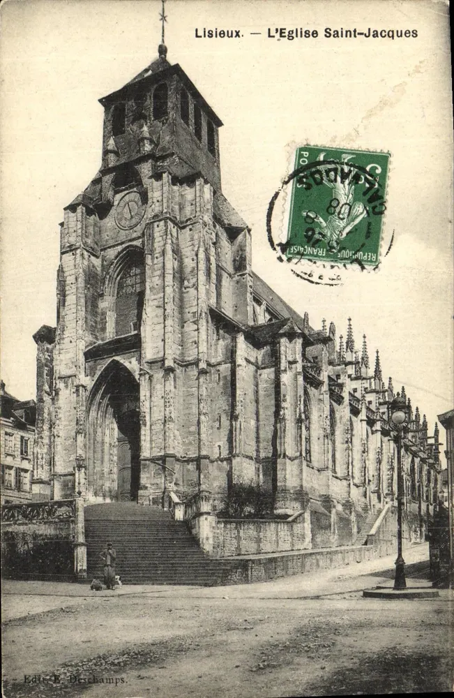 Lisieux — A Igreja de São Jacó — Ed. E. Deschamps - Frente