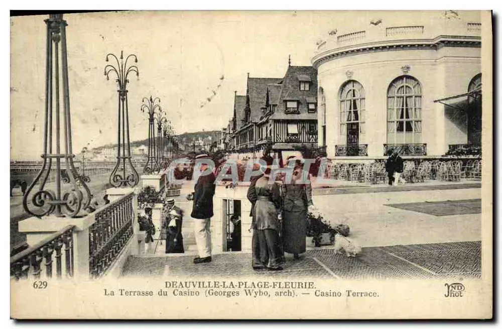 Deauville-La-Plage-Fleurie — Die Terrasse des Casinos — Georges Wybo, arch. - Vorderseite