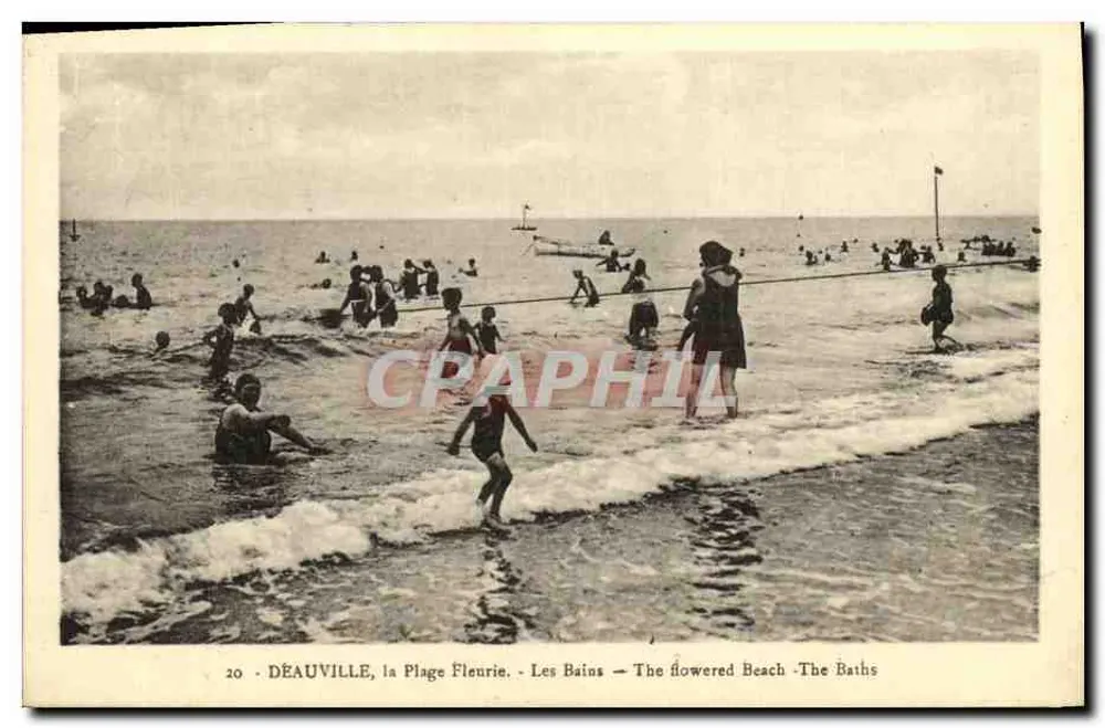 Deauville, Der Blütenstrand — Die Bäder — Nr. 20 - Vorderseite