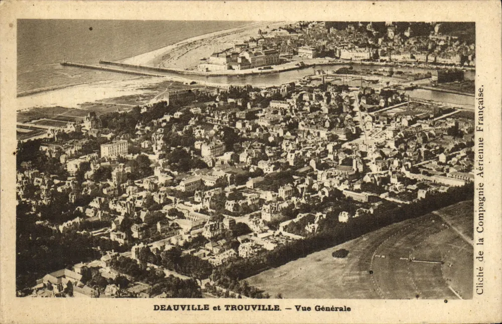 Deauville und Trouville — Allgemeine Ansicht — Foto der französischen Luftfahrtgesellschaft - Vorderseite