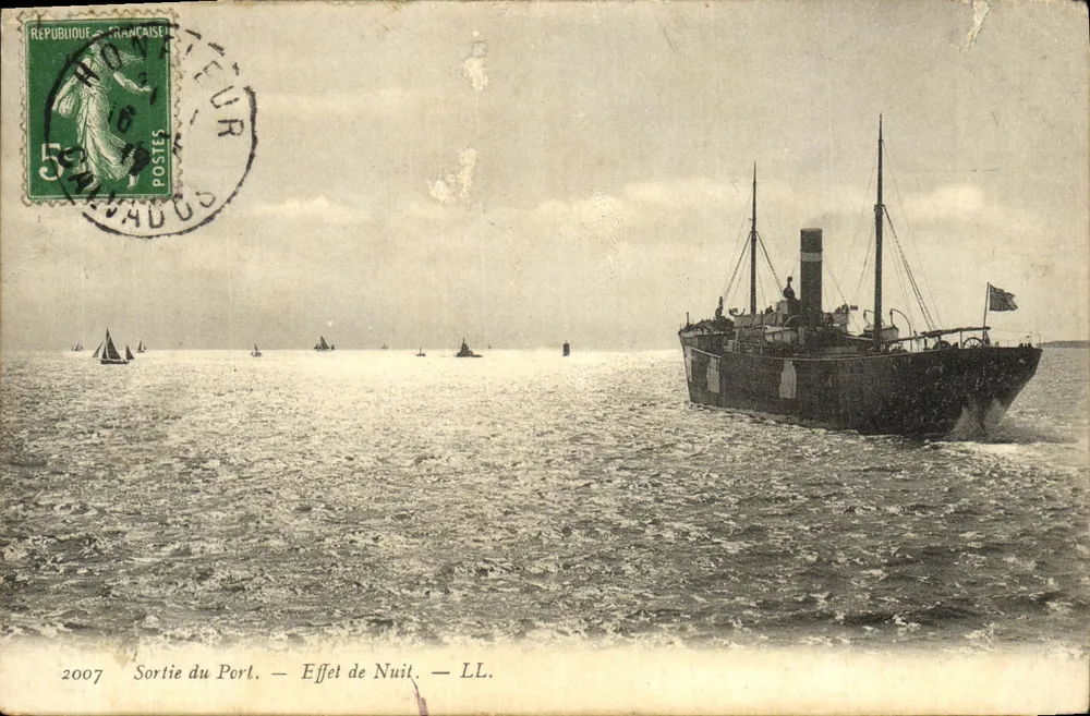 Sortie du Port — Effet de Nuit — LL. — Éditeur LL. - Frente