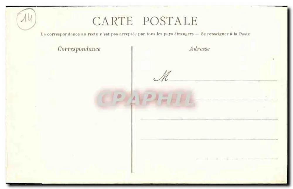 Luc-sur-Mer — Die Dammwand und die Strandpromenade bei Ebbe — Sammlung AD - Rückseite