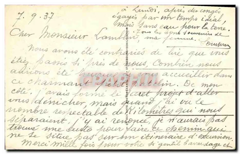 LUC-sur-MER — A Praia — LL - Verso