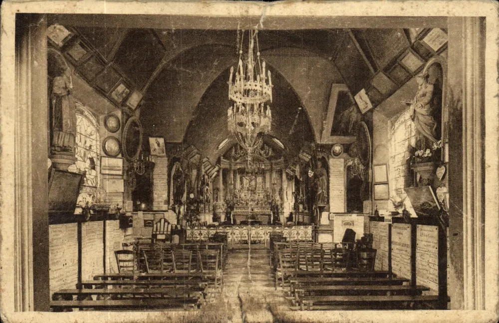 Intérieur de la chapelle de Notre-Dame de Grâce — Honfleur — éditeur non visible - Frente