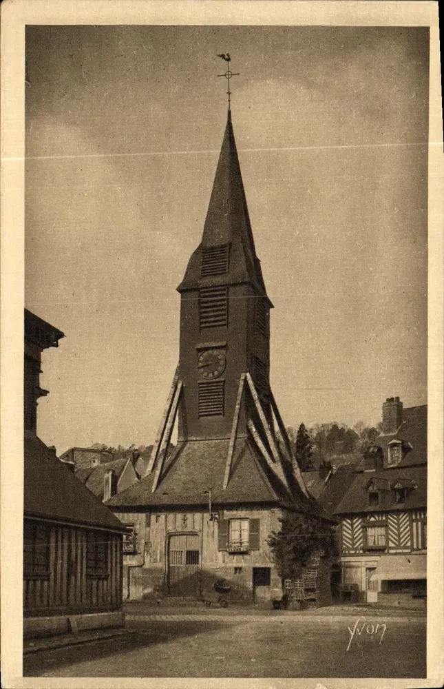Honfleur — Igreja de Santa Catarina (Outro aspecto) — Editor d'Art Yvor, Paris - Frente