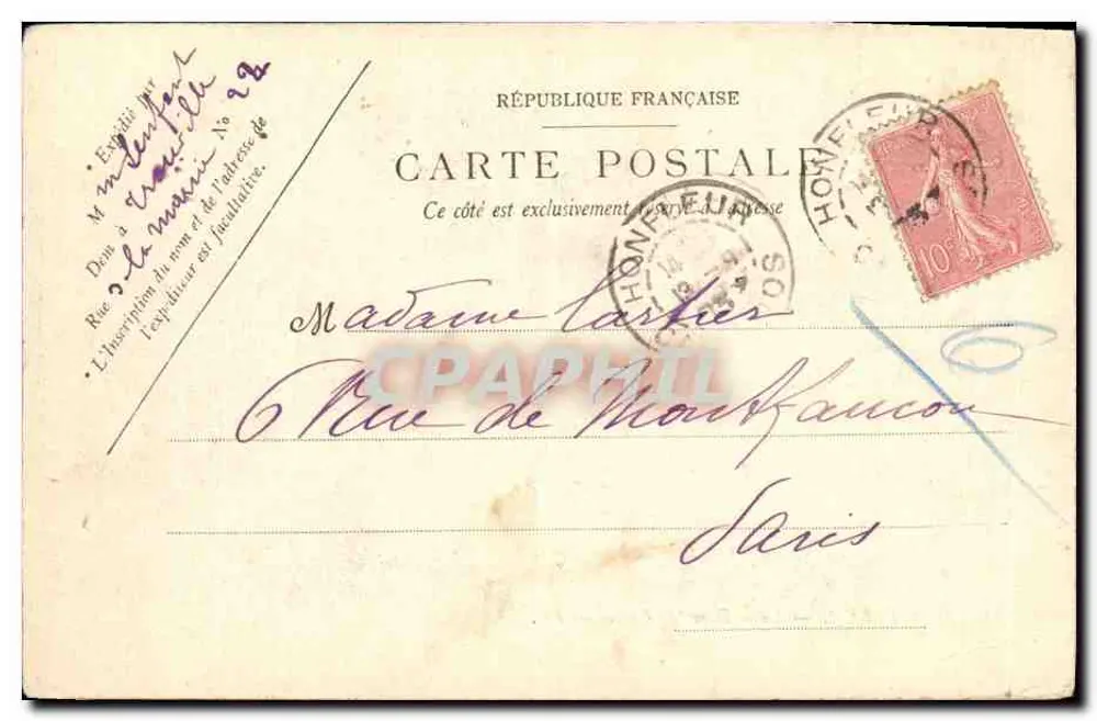 Honeleur — Nossa Senhora da Graça — LL. Editor LL, n° 24 - Verso