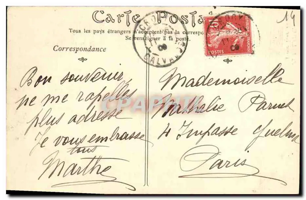 FALAISE — A Torre Grande Talbot — C. Jeanne, editor-fotógrafo — Falaïse - Verso