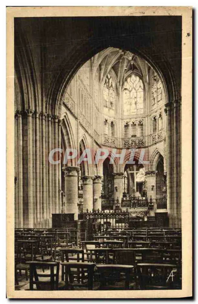 Innenansicht der Kirche der Dreifaltigkeit — Saint-Pierre — Falaise — Verlag A. Fromkat - Vorderseite