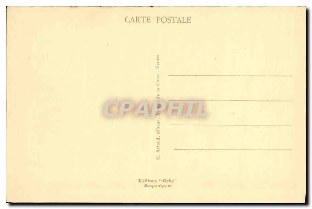 Falaise - Marktplatz und Kirche Saint-Gervais — Editionen Gaby, Nantes - Rückseite