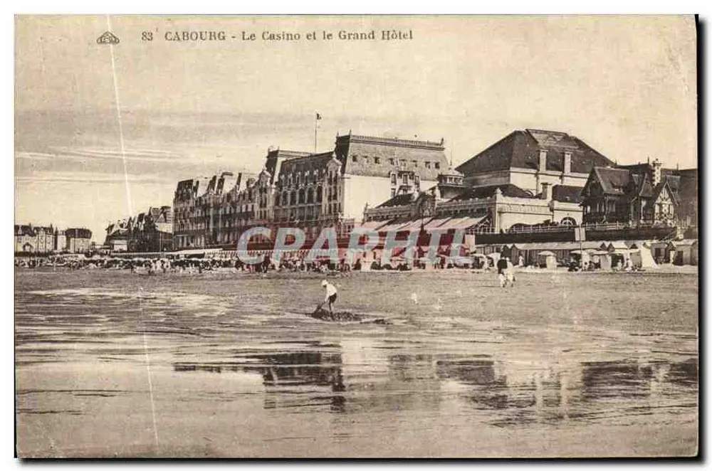 Cabourg - Das Casino und das Grand Hôtel - Verlag: C. P. A. (Nr. 83) - Vorderseite