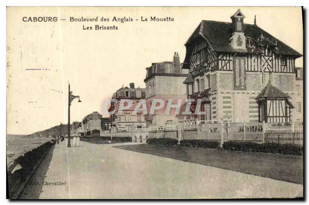 Cabourg — Boulevard des Anglais — Die Möwe — Die Brecher — Edit. Chevallier - Vorderseite