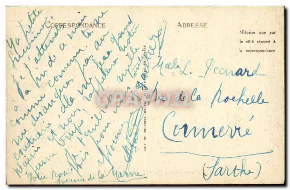 Cabourg — Panoramablick vom Grand Hôtel aus — LL - Rückseite