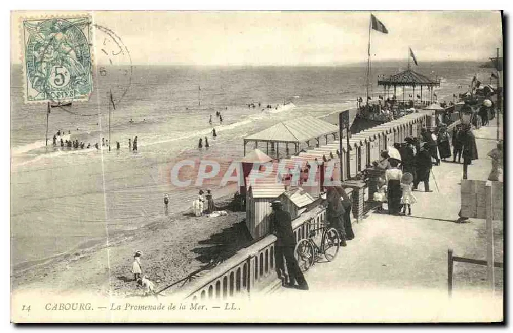 Cabourg — A Promenade da Mar — LL. - Frente