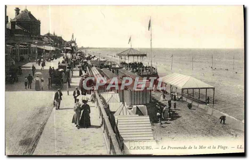 Cabourg — Die Seepromenade und der Strand — LL. - Vorderseite