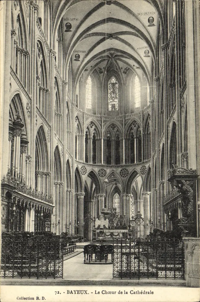 Bayeux - O Coro da Catedral — Coleção R.D. n°72 - Frente