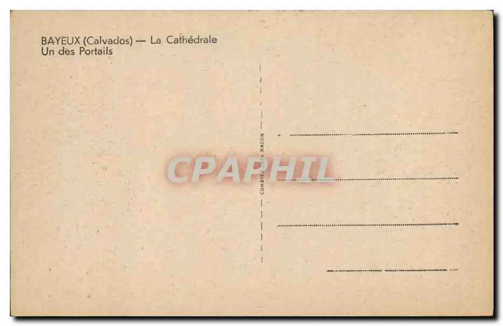 Bayeux (Calvados) — Die Kathedrale — Einer der Portale - Rückseite