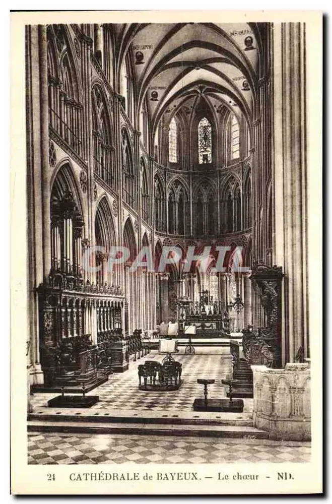 Catedral de Bayeux — O coro — NID. - Frente