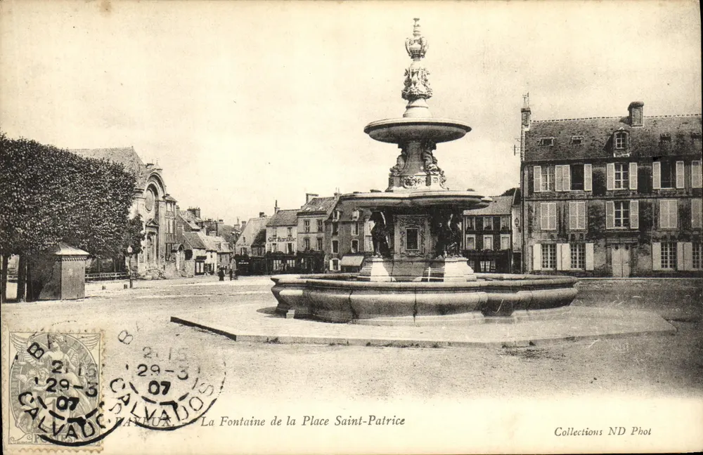 Calvados — Ansicht der Fontäne in der Place Saint-Patrice — Collections ND Phot - Vorderseite