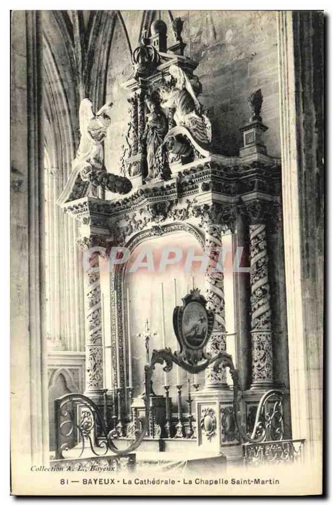 Bayeux — Ansicht der Kathedrale — Kapelle Saint-Martin — Sammlung A. Le, Bayeux - Vorderseite