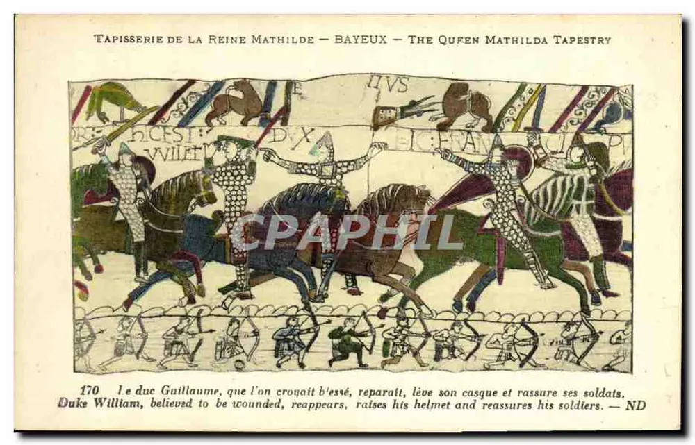 Tapisserie de la Reine Mathilde — Bayeux — Die Tapisserie der Königin Mathilda — Szene 170 - Vorderseite