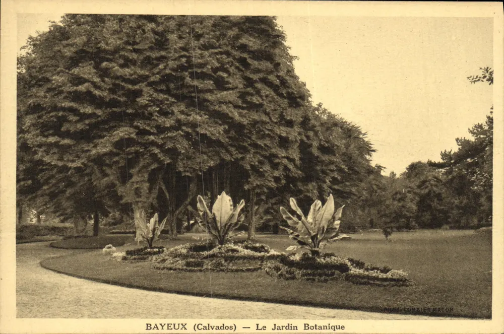 Bayeux (Calvados) — O Jardim Botânico — editor: G. Lombier Maccon - Frente