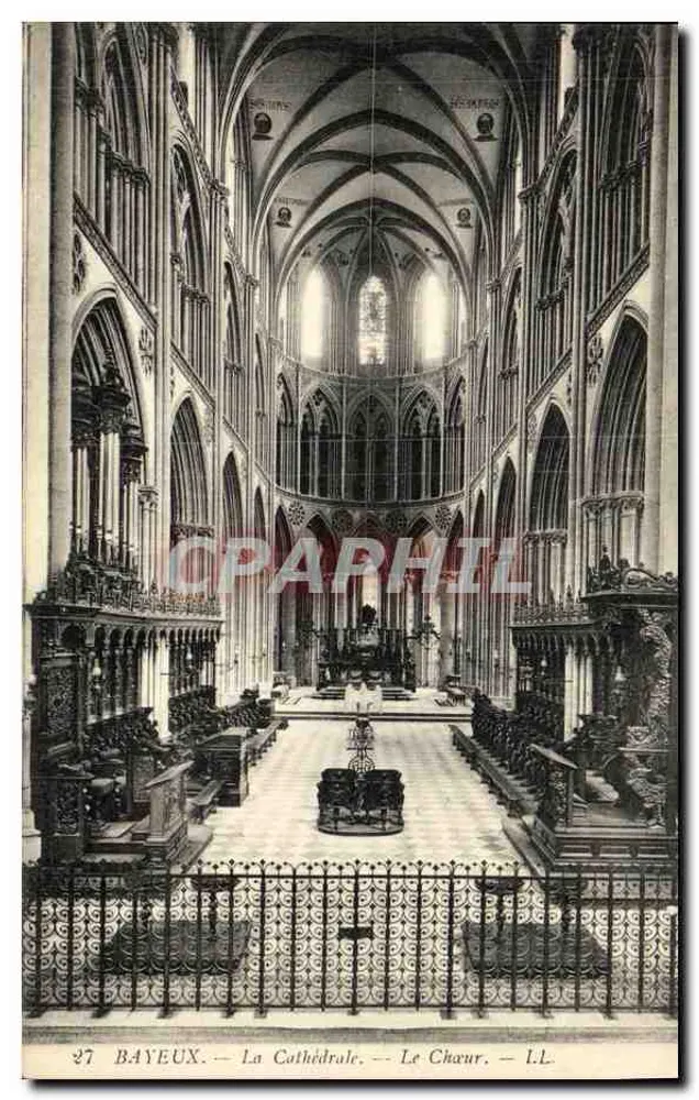 Bayeux — A Catedral — O Coro — L.L. n°27 - Frente