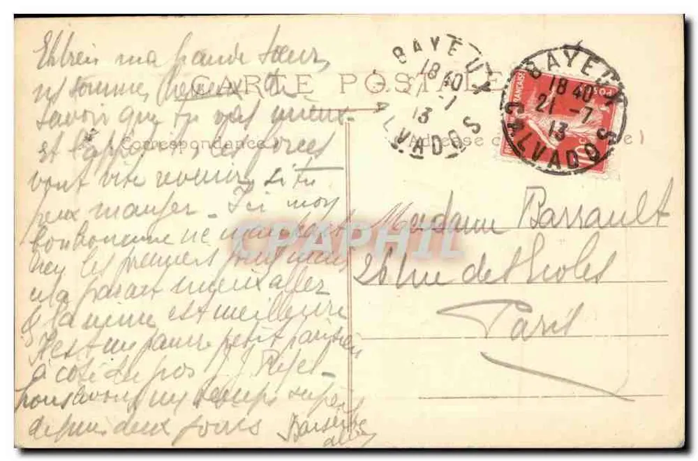 Bayeux — Ehemaliges Hotel von François I — Coll. G. B. - Rückseite
