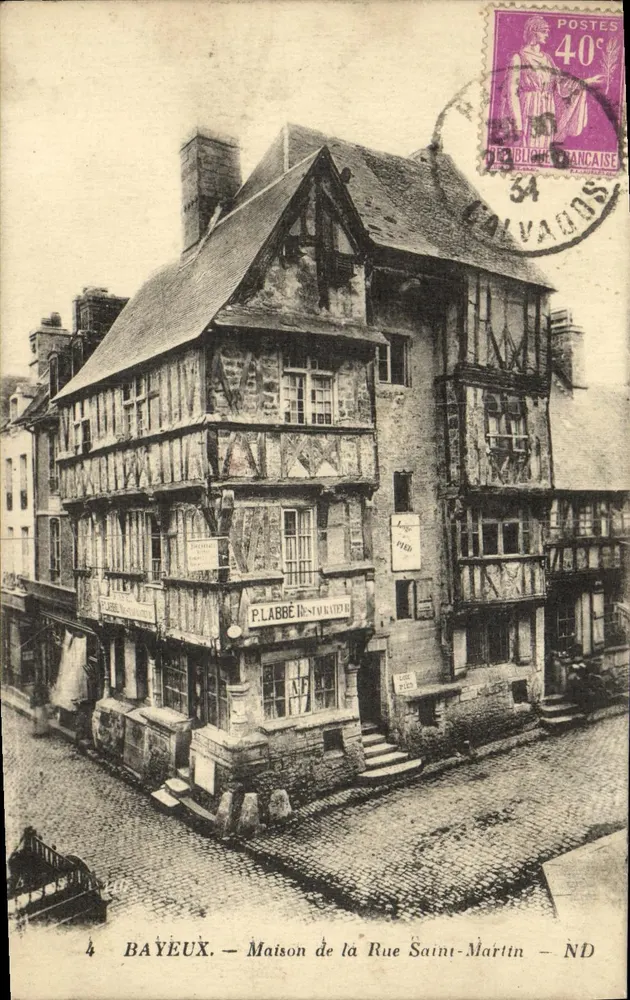 Bayeux — Haus in der Straße Saint-Martin — ND — Verlag: Lévy et Nénotiers Récollet - Vorderseite