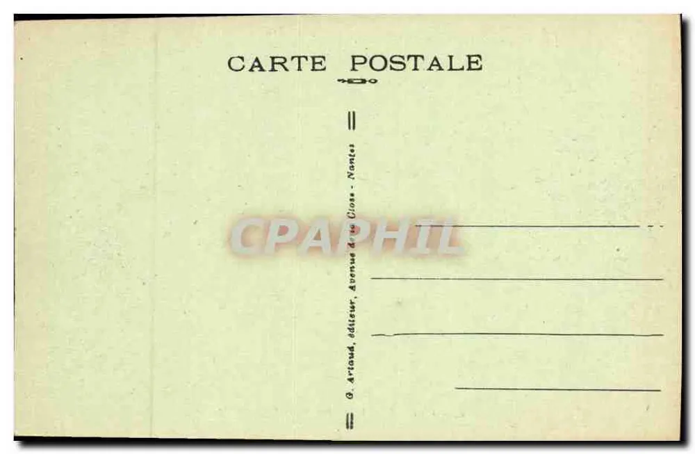 Lisieux — Interior da Catedral — G. Artaud, Nantes - Verso