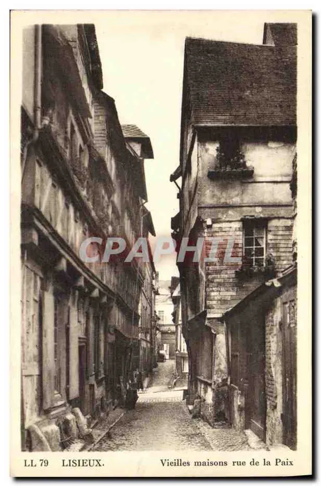 Lisieux — Alte Häuser in der Rue de la Paix — LL 79 - Vorderseite
