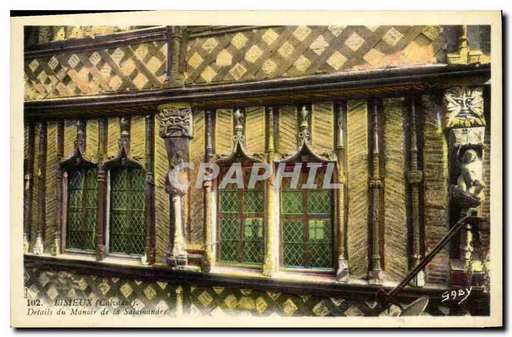 Lisieux (Calvados) — Details des Manoir de la Salamandre — G. Artaud, Verlag, Nantes - Vorderseite