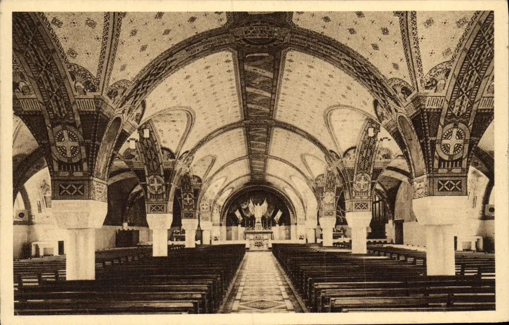 Bazylika w Lisieux — Krypta (ogólny widok) — Wydanie C. B. T. Lisieux - Awers