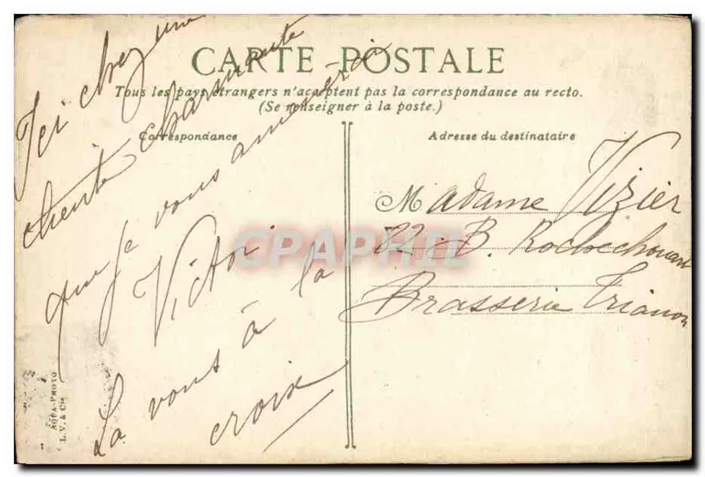 Trouville - Na praia. — Editor Calvado, n°4 - Verso