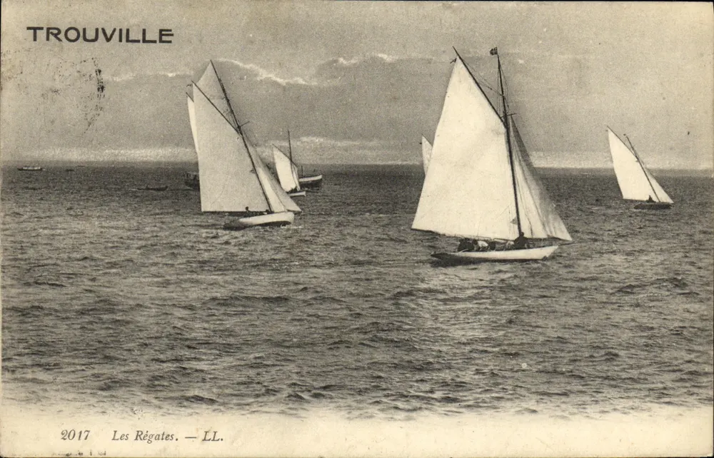 Trouville — Die Regatten — LL. - Vorderseite