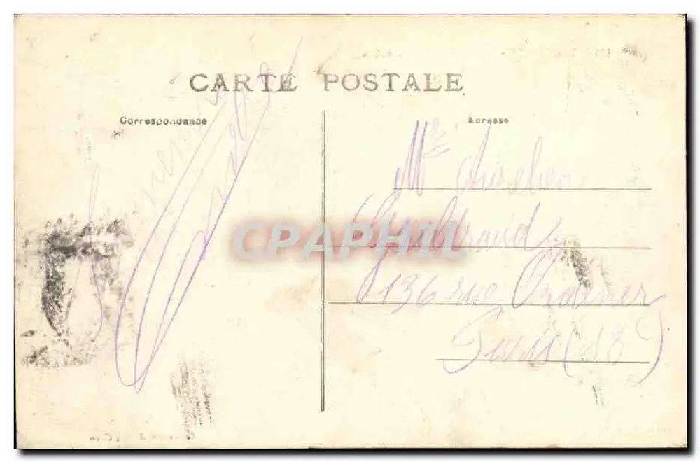 TROUVILLE - Promenade des Planches — Casino — editor V. Collin, n°126 - Verso