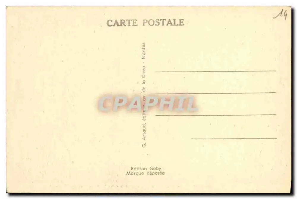 Trouville (Calvados) — Übersicht der Strand und Chalets — Gaby - Rückseite