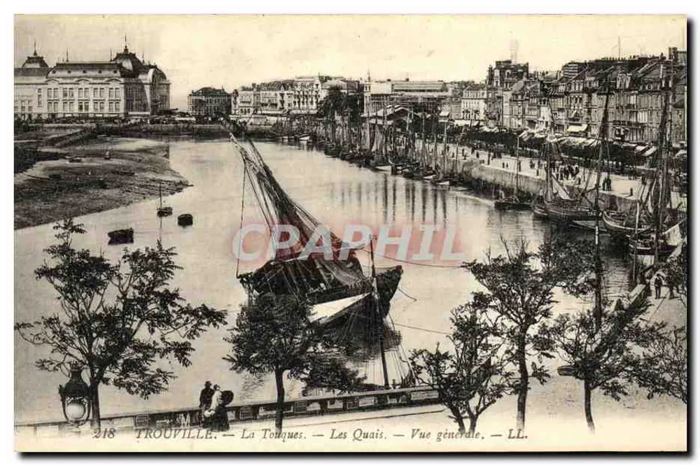 Trouville — La Touques — Les Quais — Allgemeine Ansicht — LL. — Nr. 218 - Vorderseite
