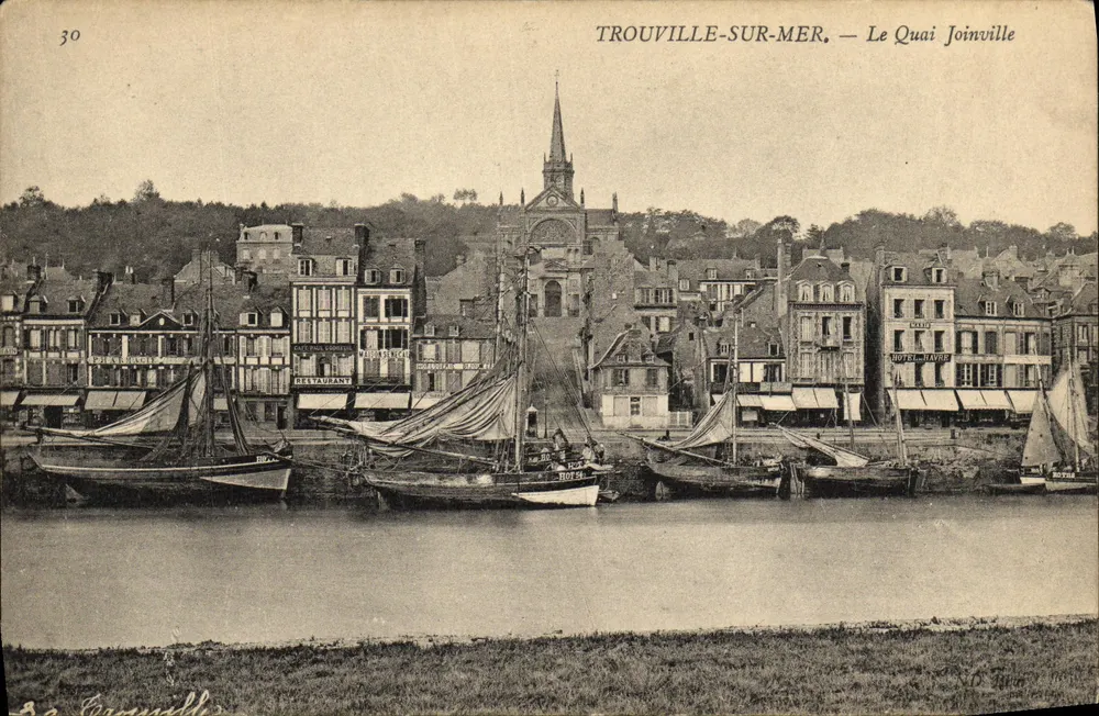 Trouville-sur-Mer — Ansicht des Quais Joinville — Verlag: B. Courraille, Nr. 30 - Vorderseite