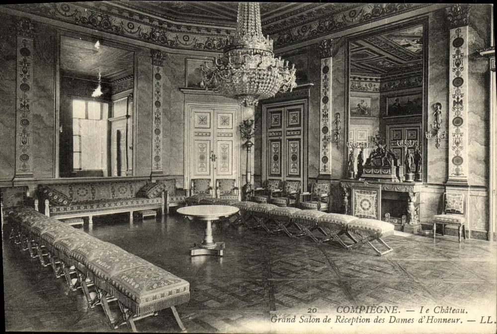 Compiègne — Das Schloss. Großer Empfangssaal der Damen der Hofhaltung — LL. n°20 - Vorderseite