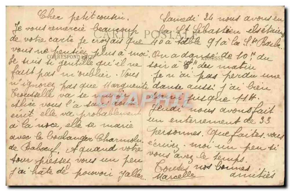 Compiègne — A morte do Cervo — E.D. n°39 - Verso