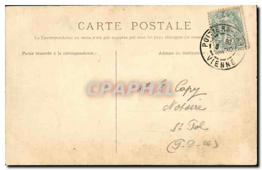 Poitiers — Vista del Clain — Ponte di Rochereuil - Verso