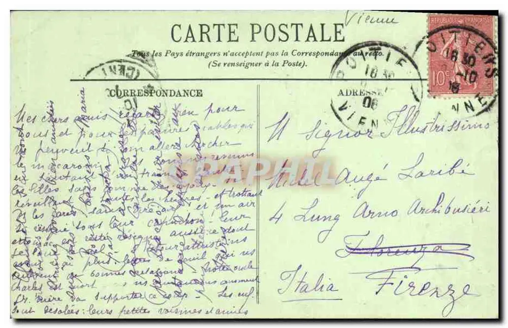 Poitiers — Hotel da Prévôté — LL. — Novas Galerias — Poitiers - Verso